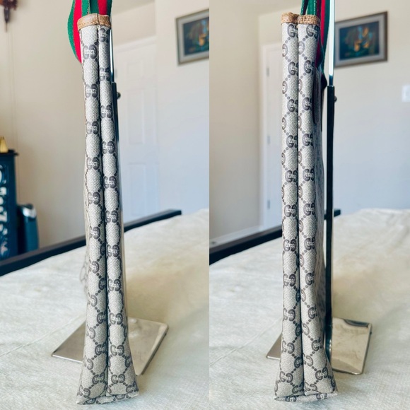 Gucci Plus PVC leather Tote Bag with attached Key Chain Wallet - Picture 9 of 16